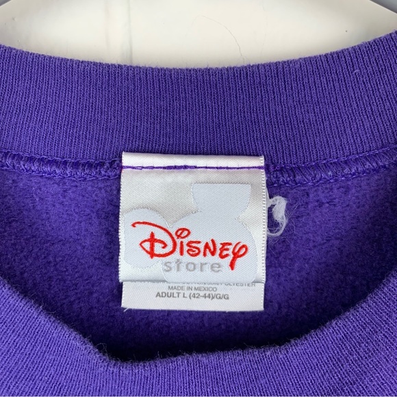 Vintage Disney Store Tinkerbell Sweatshirt Purple Adult Large - Picture 3 of 4